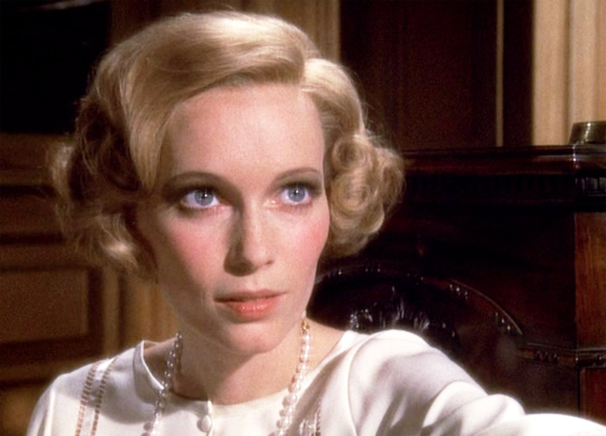 The movie "The Great Gatsby", directed by Jack Clayton, based on the novel by F. Scott Fitzgerald. Seen here, Mia Farrow as Daisy Buchanan | CBS via Getty Images