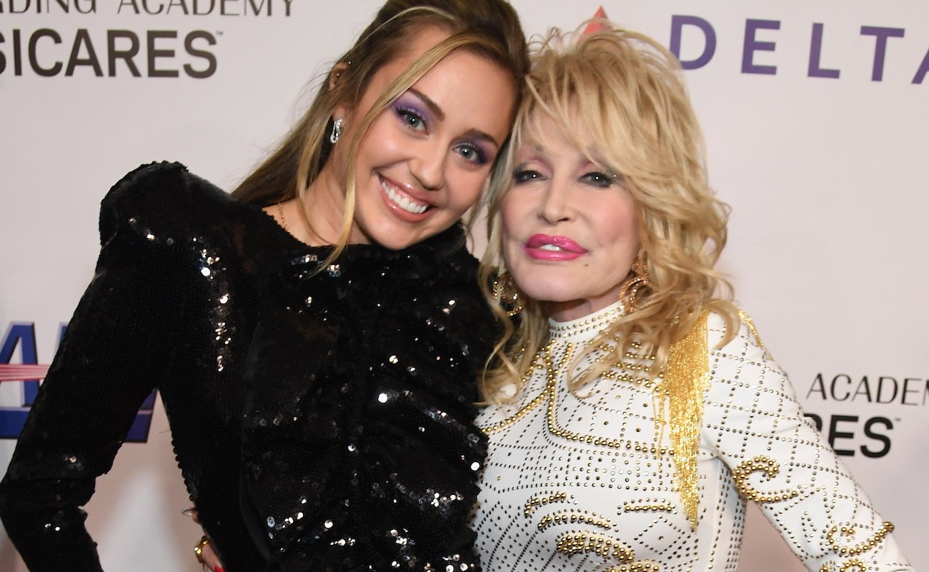 Miley Cyrus and Dolly Parton