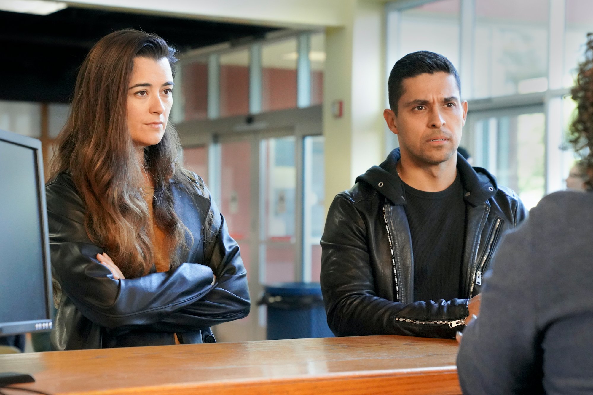 Cote de Pablo as Ziva David, Wilmer Valderrama as NCIS Special Agent Nicholas "Nick" Torres