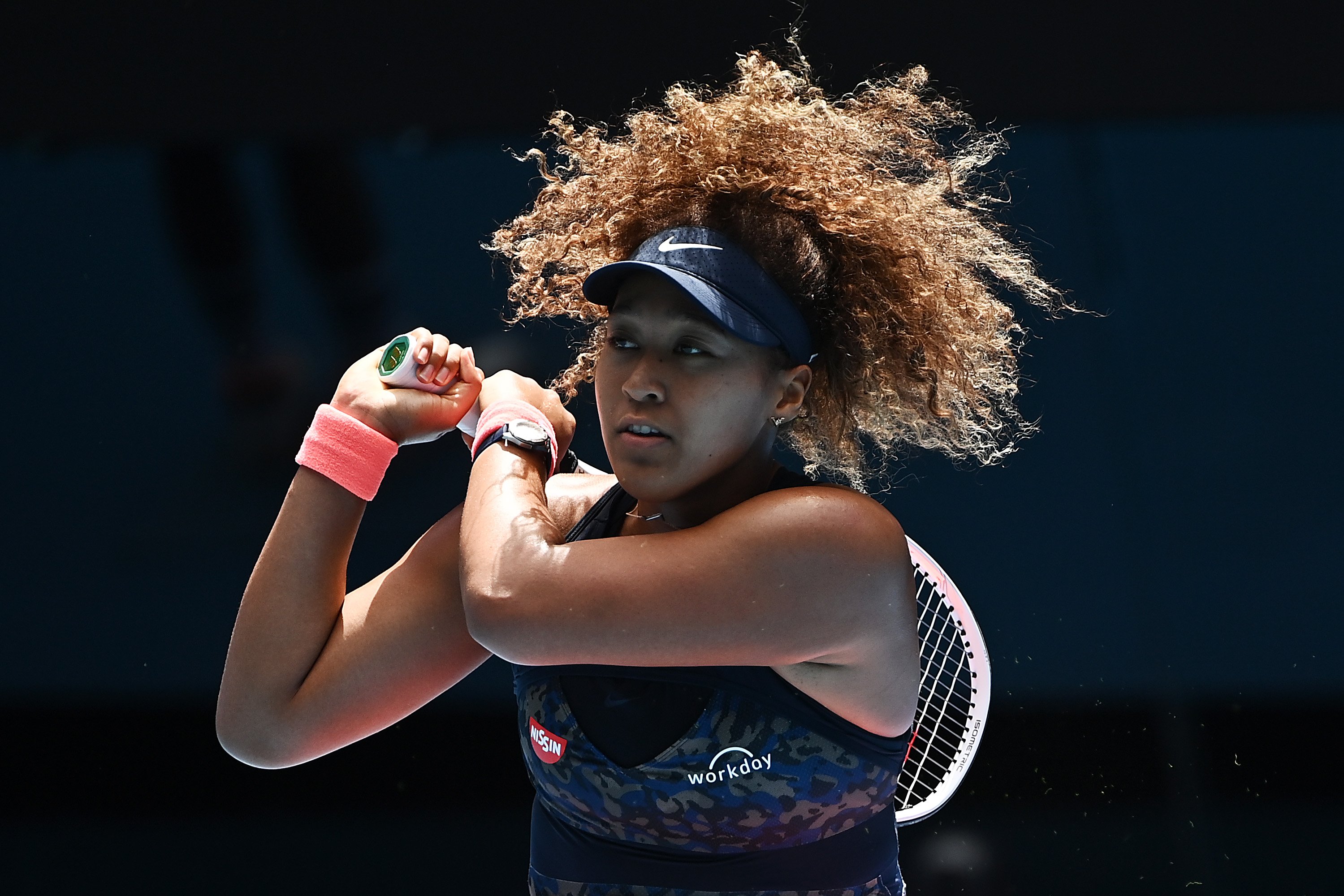 Naomi Osaka on day nine of the 2021 Australian Open