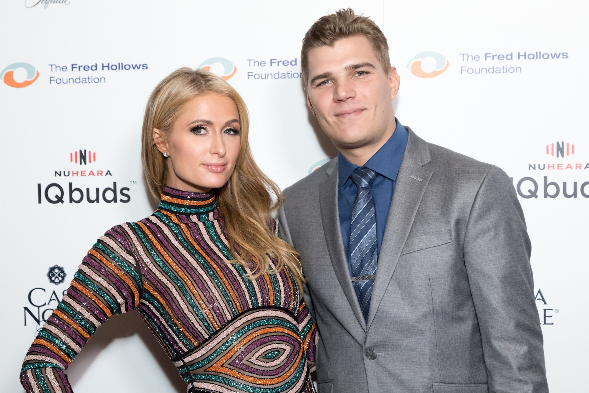 Paris Hilton and Chris Zylka attending the Joel Edgerton Presents The Inaugural Los Angeles Gala Dinner