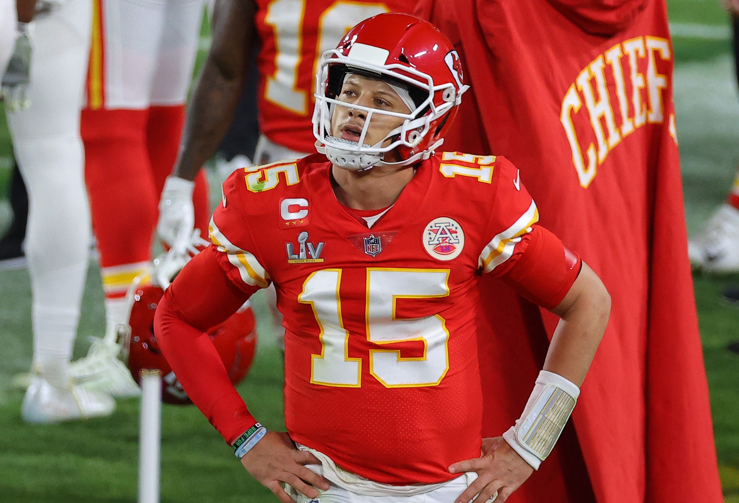 Patrick Mahomes  in Super Bowl 55