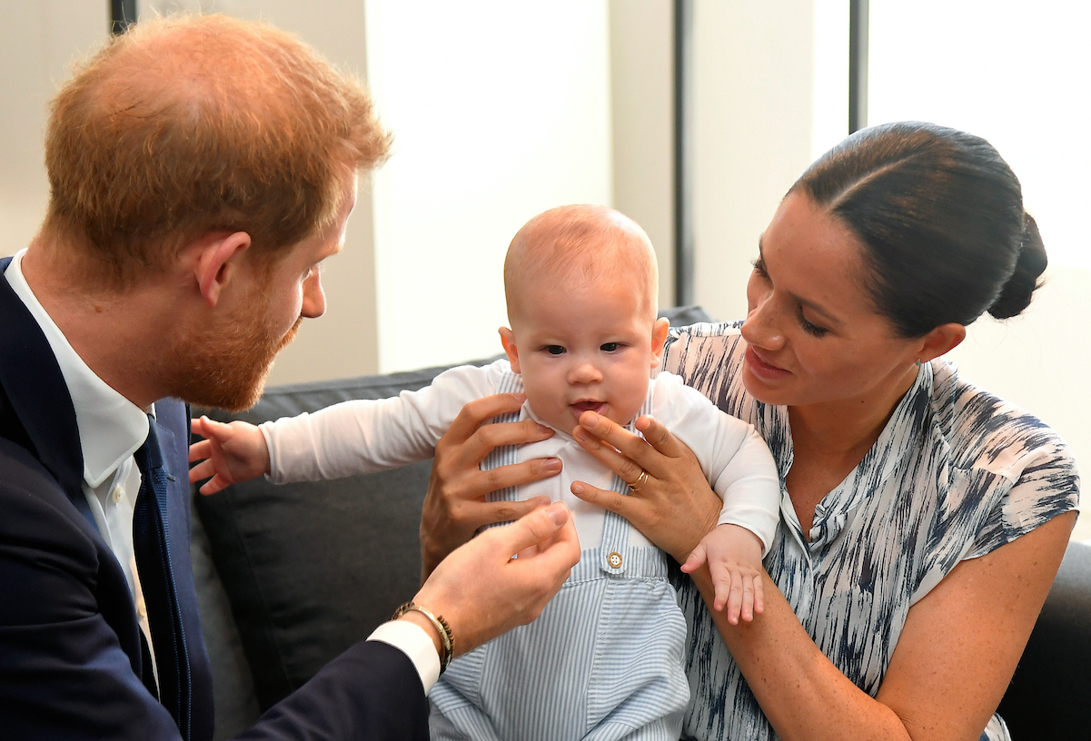 Prince Harry and Meghan Markle with their son, Archie