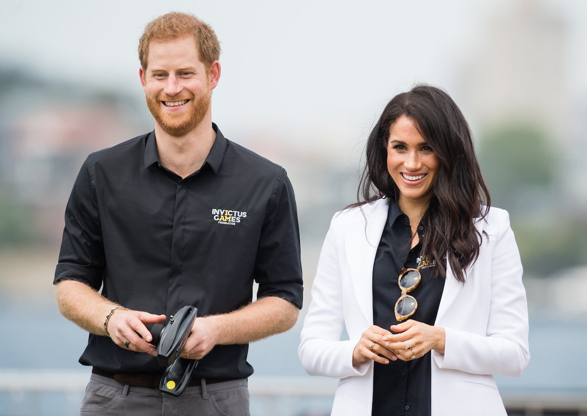 Prince Harry and Meghan Markle at the Sydney Invictus Games in 2018