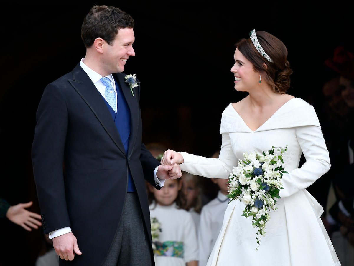 Princess Eugenie and Jack Brooksbank on their wedding day in 2018.