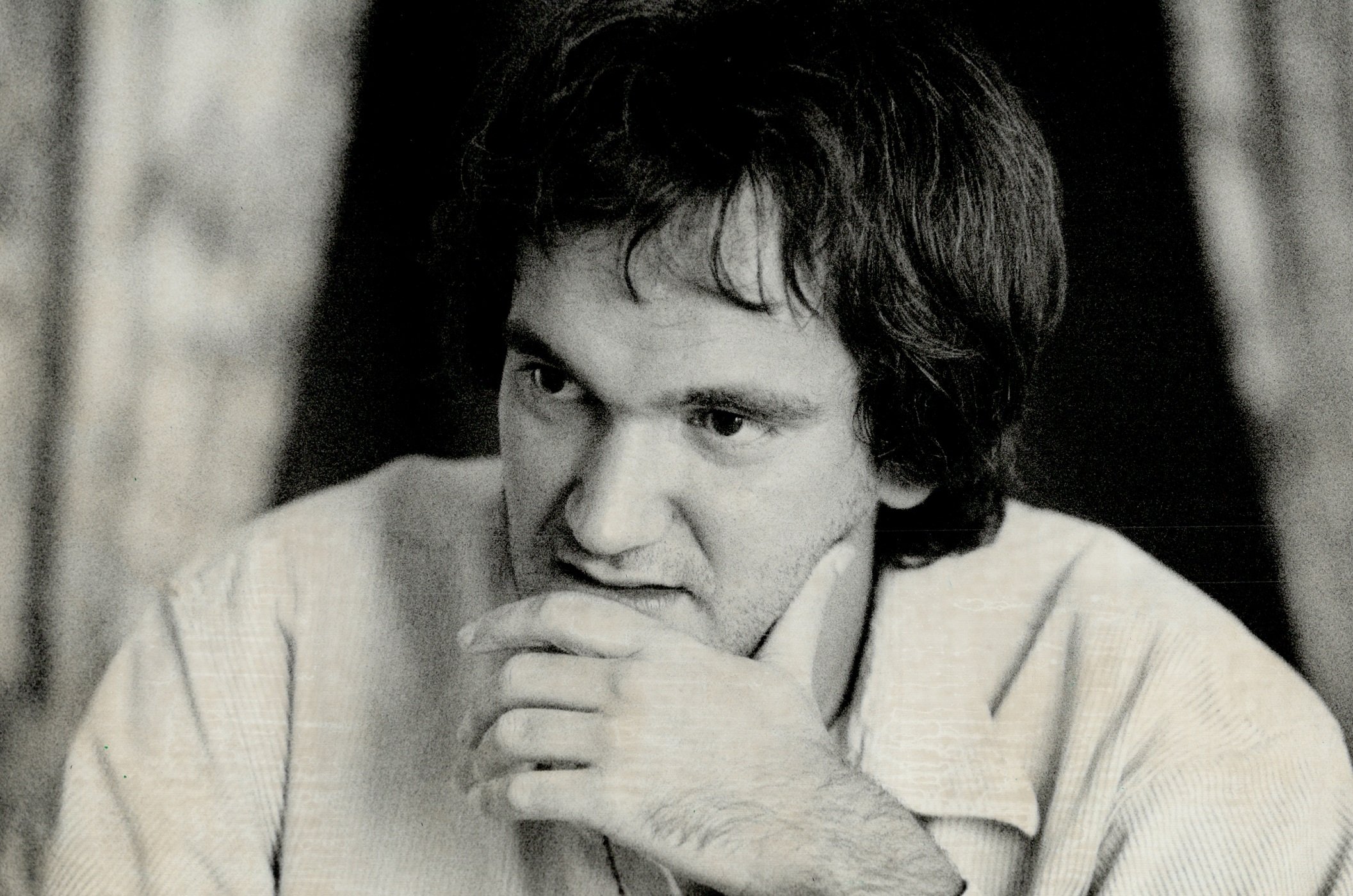 Quentin Tarantino in a promotional photo in the 1990s