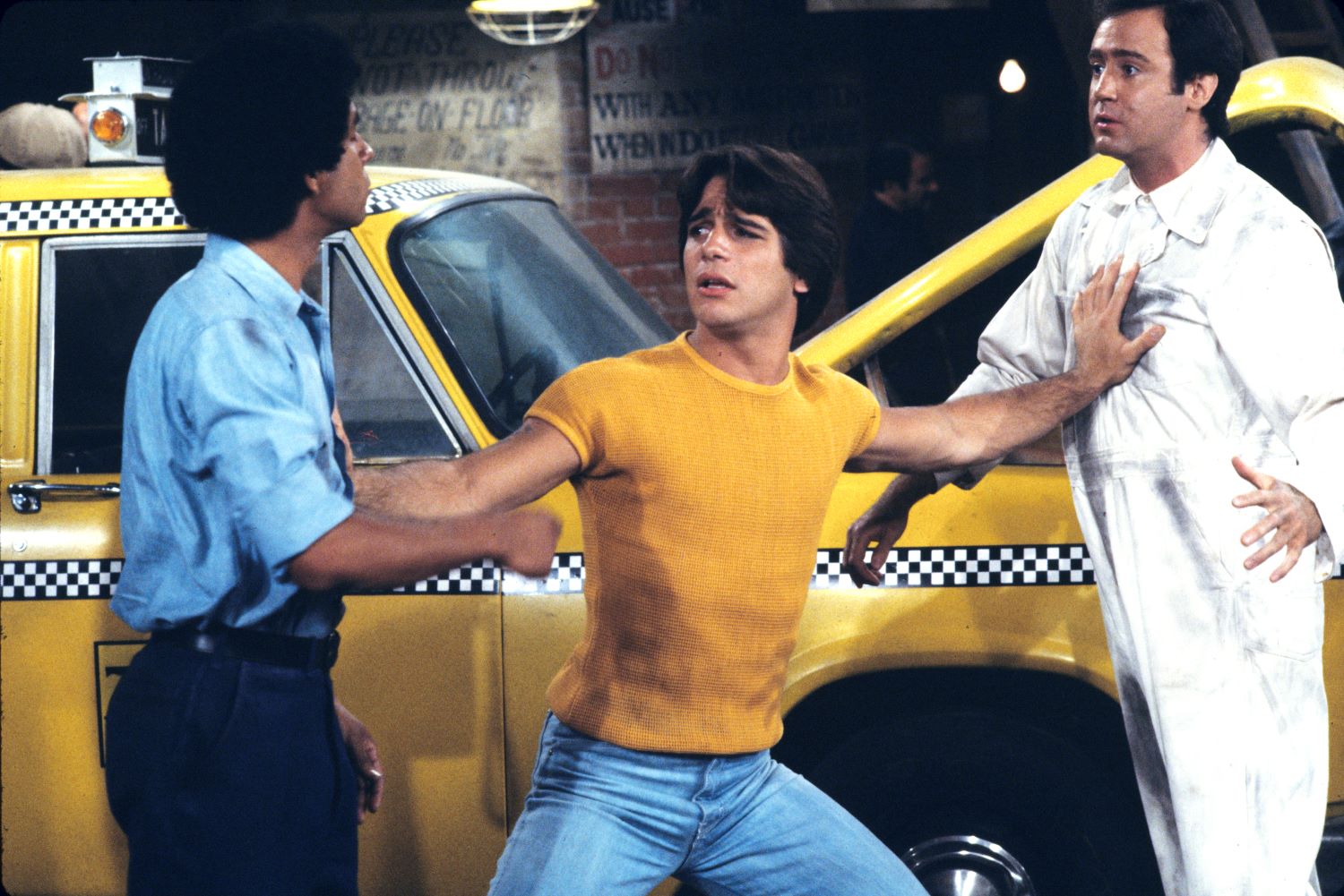 Richard Beauchamp, Tony Danza and Andy Kaufman on 'Taxi'