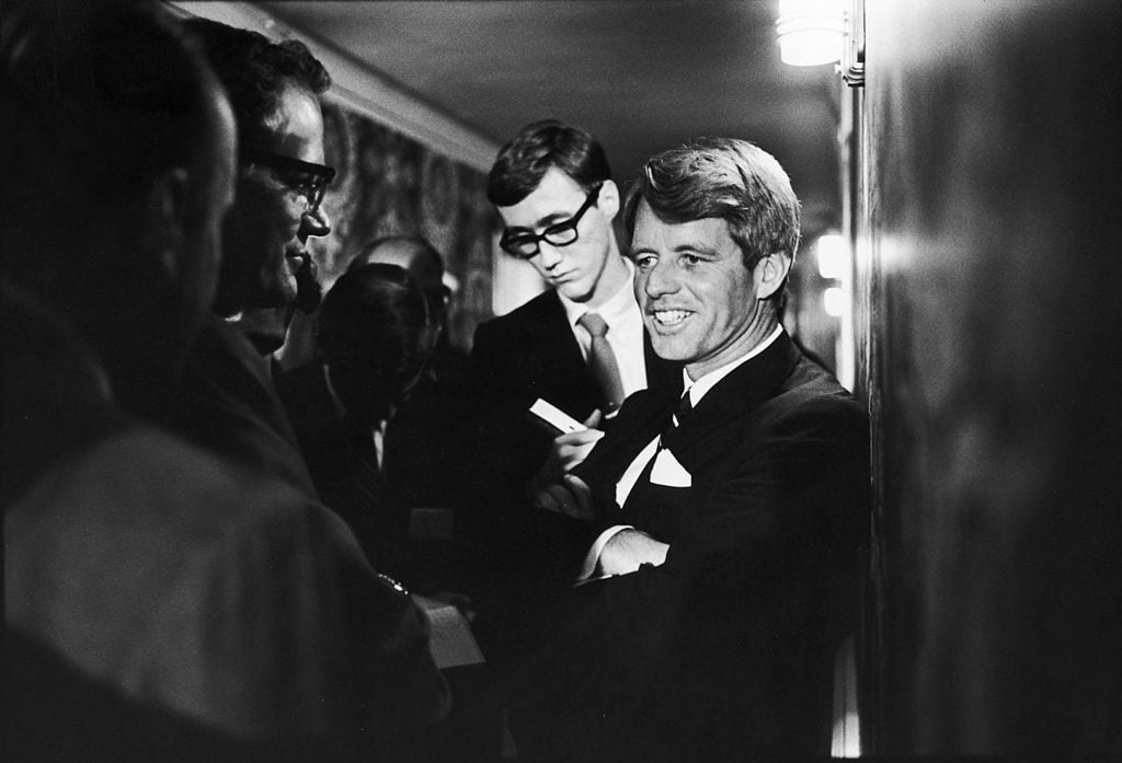Robert F. Kennedy at The Ambassador Hotel in Los Angeles on June 5, 1968