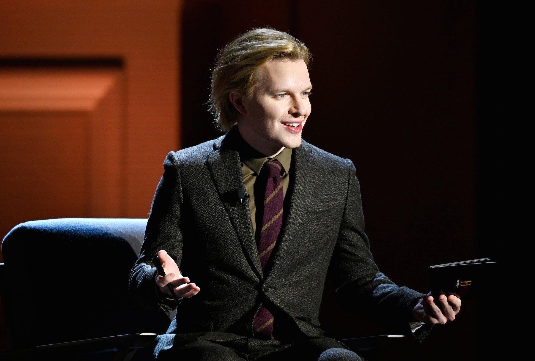 Ronan Farrow speaks onstage