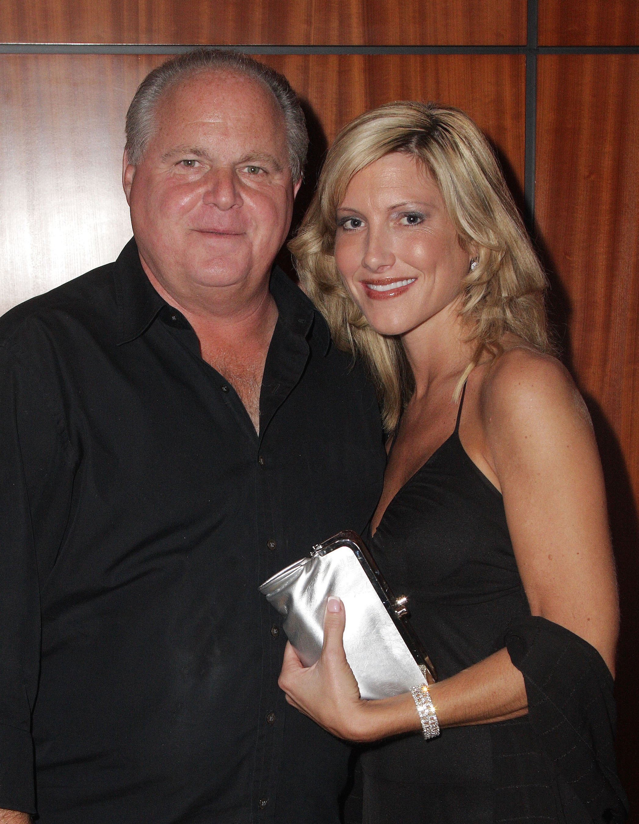 Rush Limbaugh and wife Kathryn Adams Limbaugh dressed up at a gala