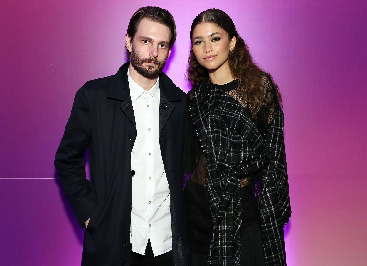 Malcolm & Marie director Sam Levinson and Zendaya on red carpet