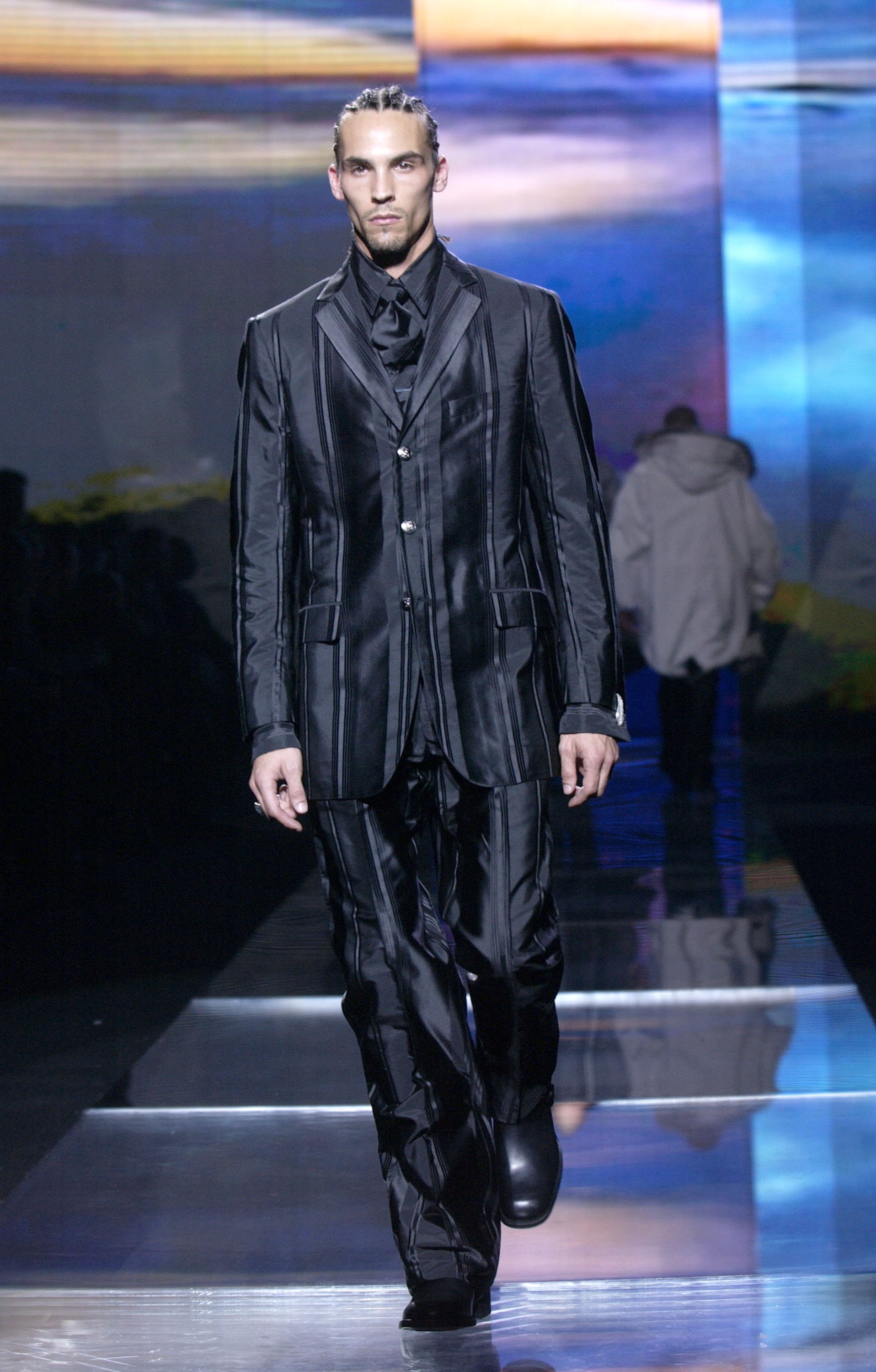 Scott Barnhill walks the runway in Fashion Week