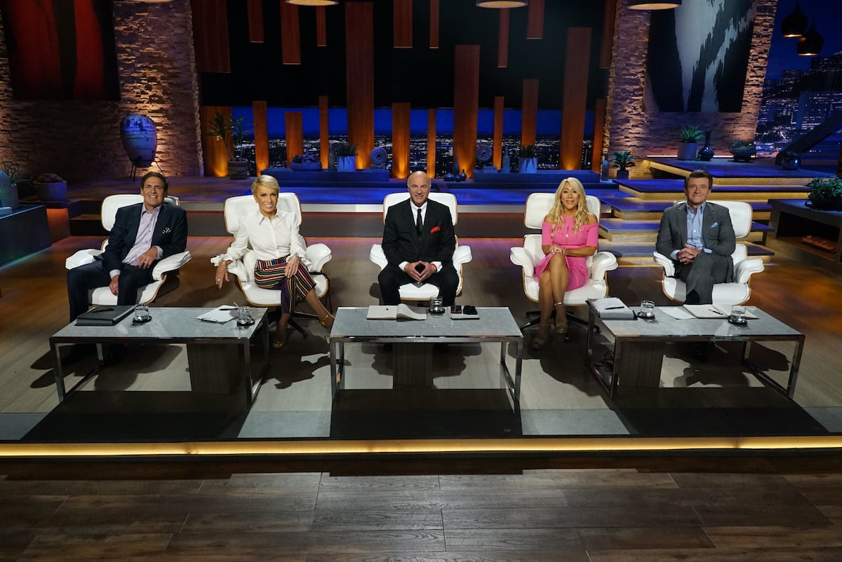 Shark Tank panel of investors on set for season 11