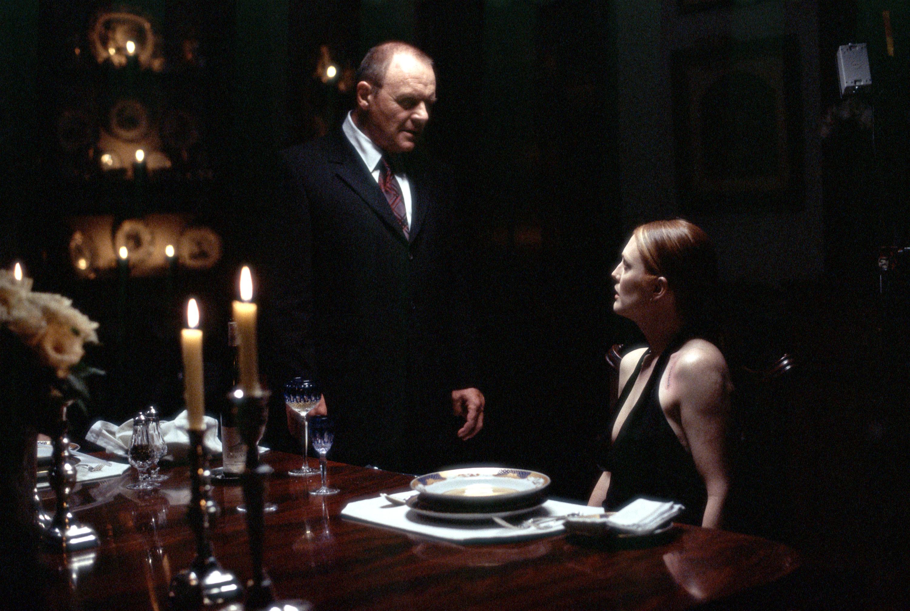 Anthony Hopkins stars as Dr. Hannibal Lecter and Julianne Moore stars as FBI Agent Clarice Starling in 'Hannibal' |