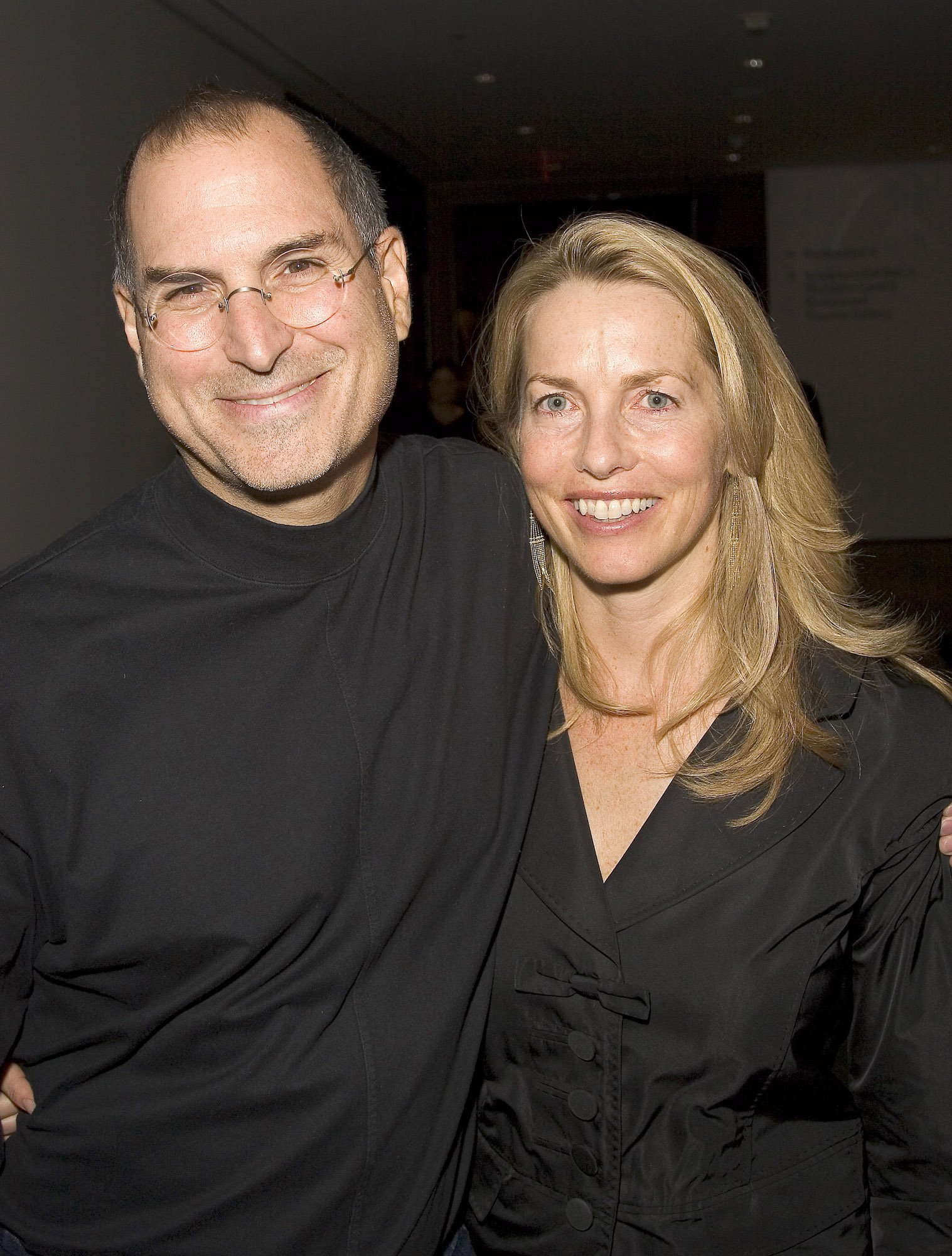 Steve Jobs and Laurene Powell-Jobs
