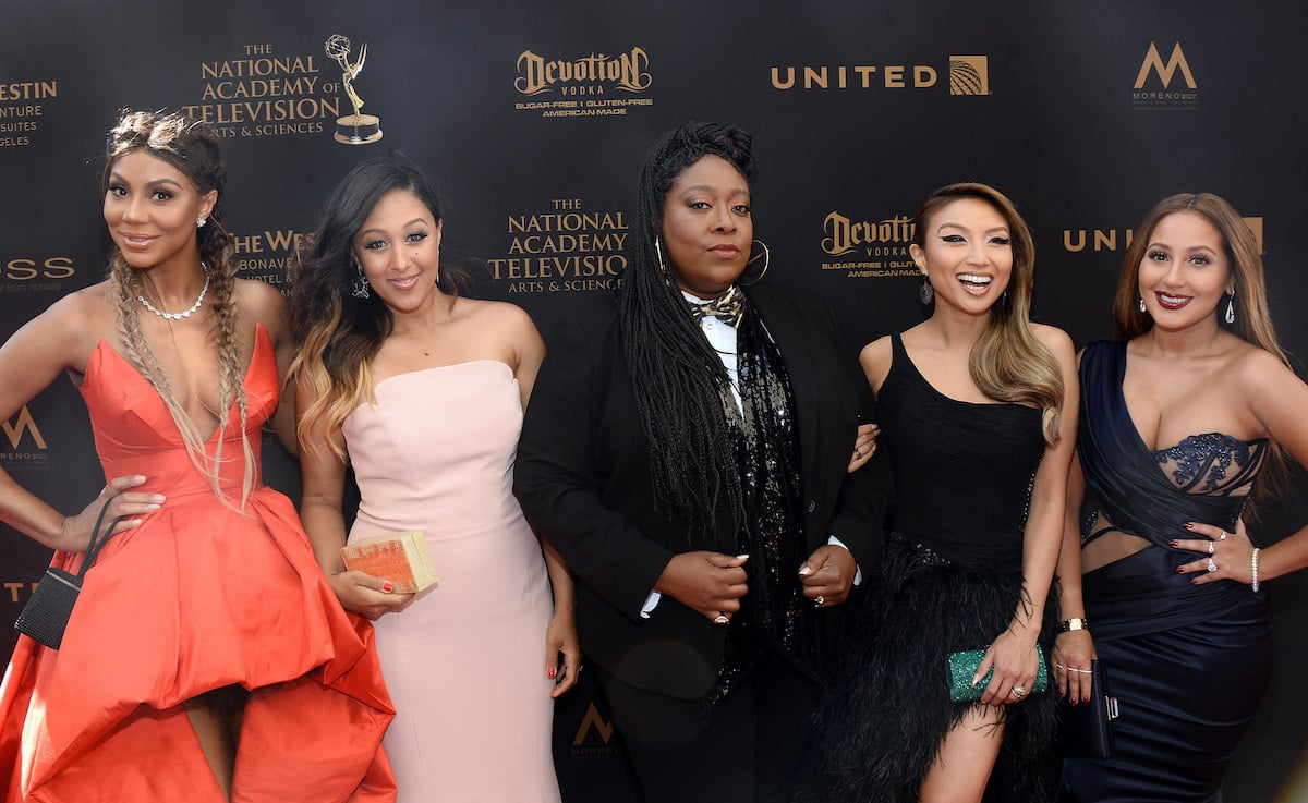 Tamar Braxton, Tamera Mowry Housely, Loni Love, Jeanni Mai, and Adrienne Bailon Houghton