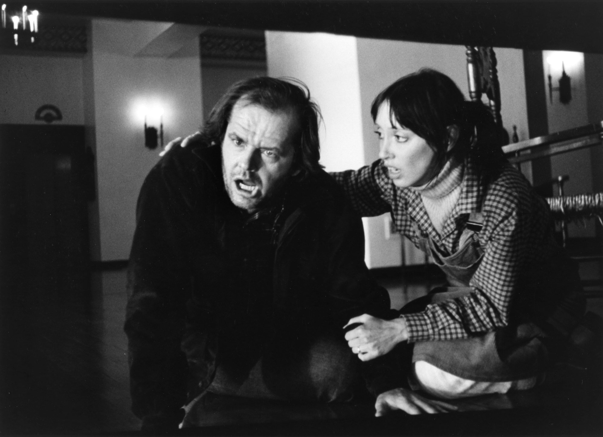 (L-R) Jack Nicholson and Shelley Duvall in a scene from the Warner Bros movie 'The Shining'