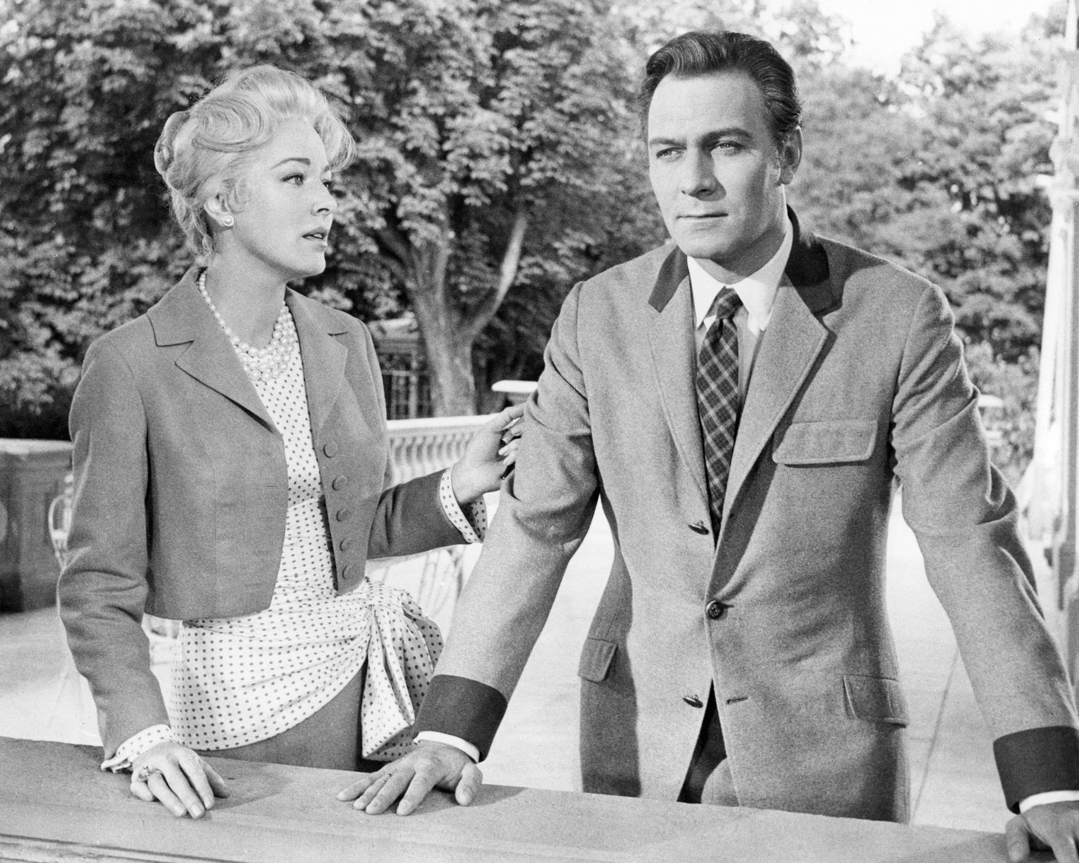 Christopher Plummer as Captain Von Trapp and Eleanor Parker as The Baroness in the musical film 'The Sound of Music'