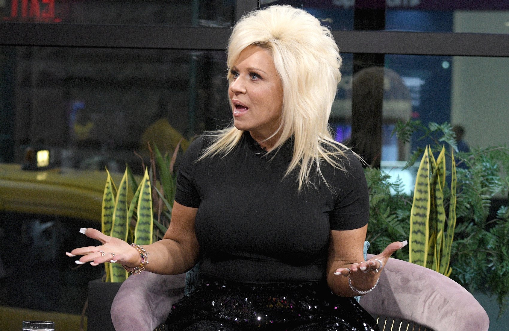 Theresa Caputo from 'Long Island Medium' on a talk show