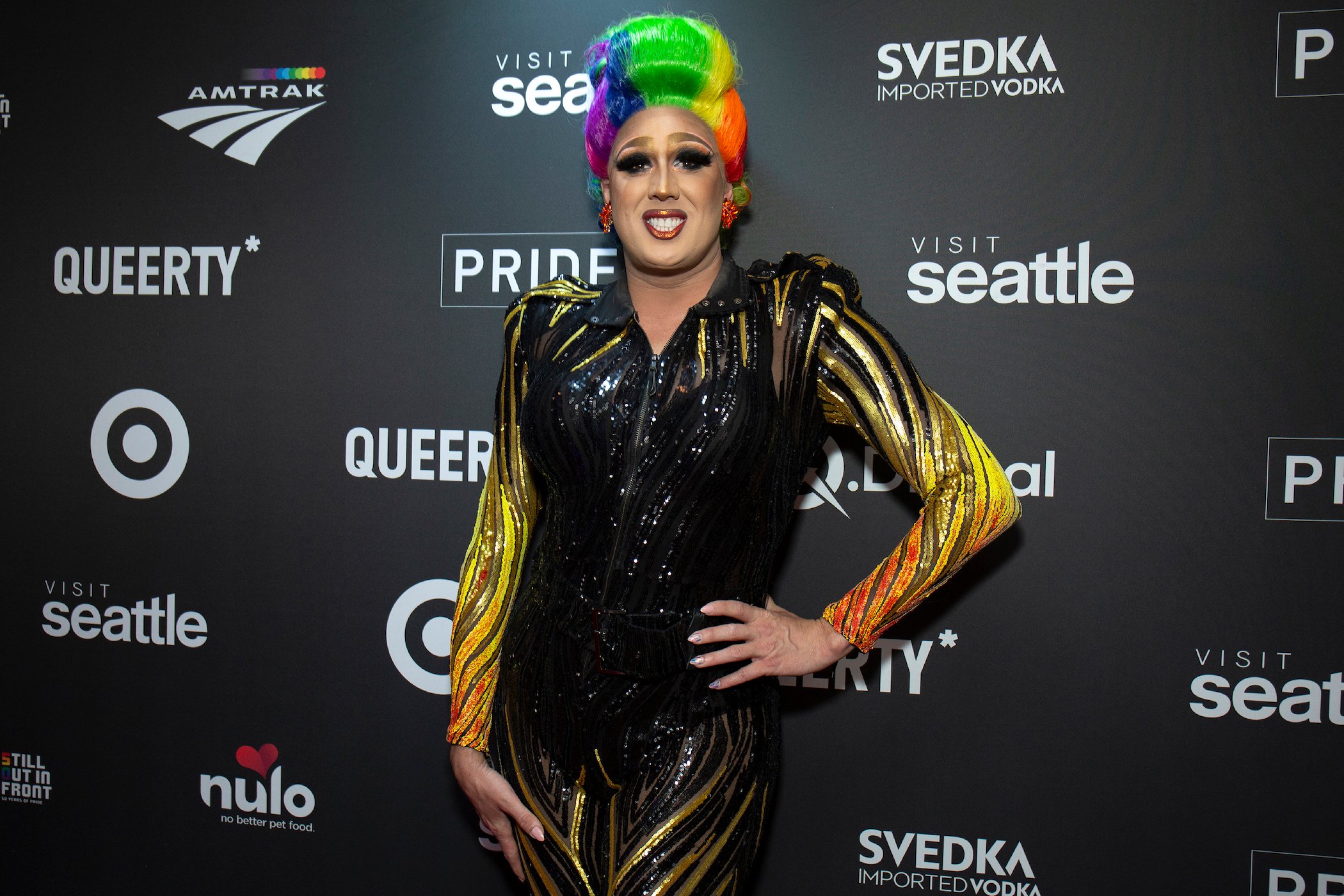 Tina Burner of 'RuPaul's Drag Race' attends the 2nd Annual Queerty 'Pride50' event