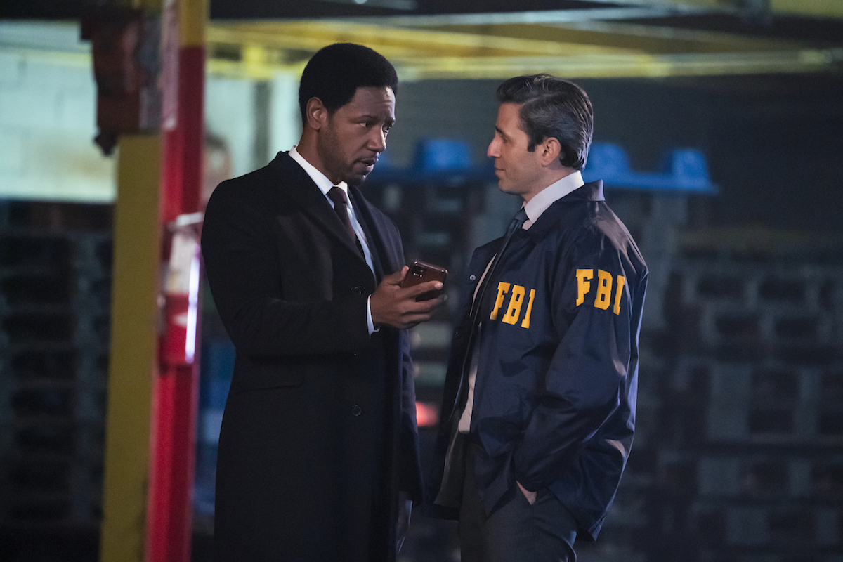 Tory Kittles as Dante talking to an FBI agent in an episode of The Equalizer