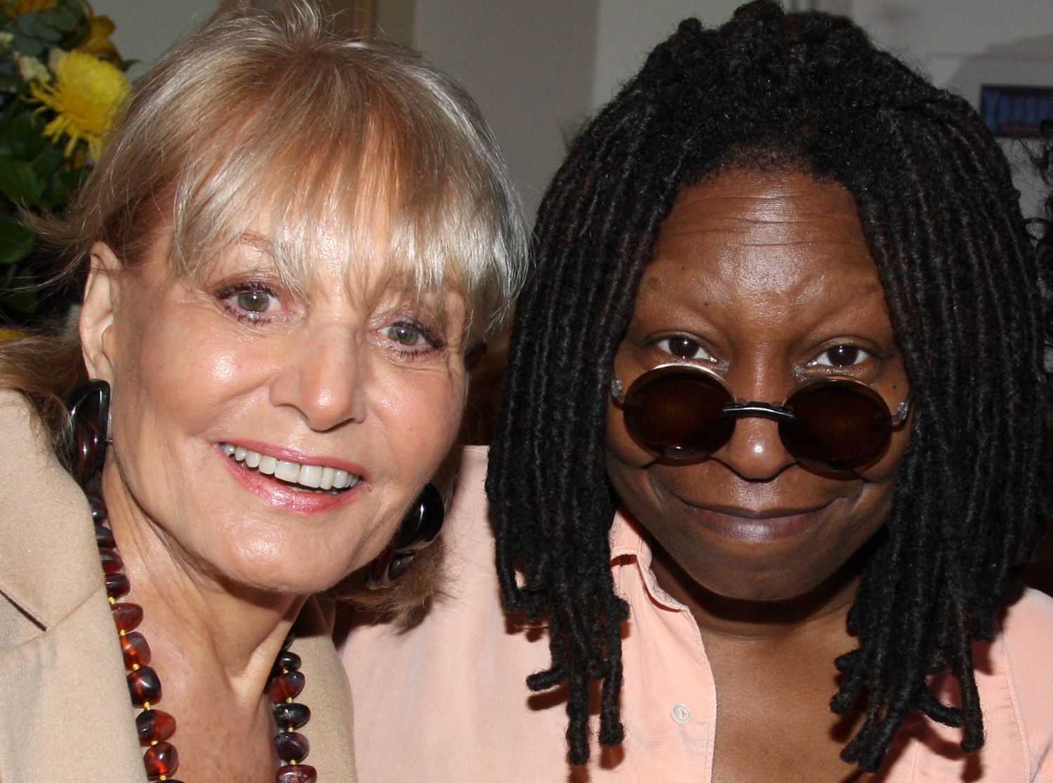 Whoopi Goldberg and Barbara Walters