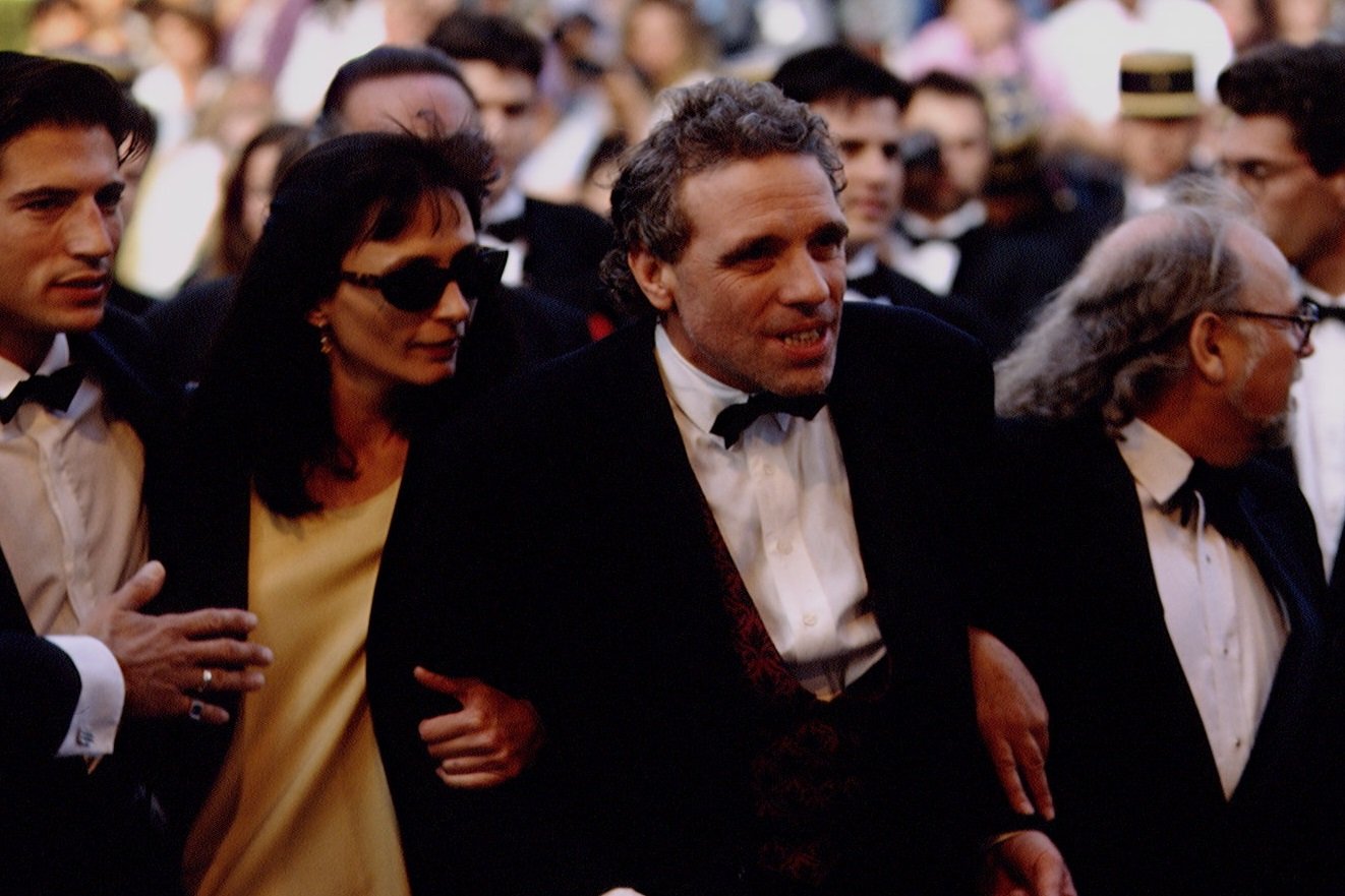 Director Abel Ferrara in a tuxedo at the Cannes festival in 1993