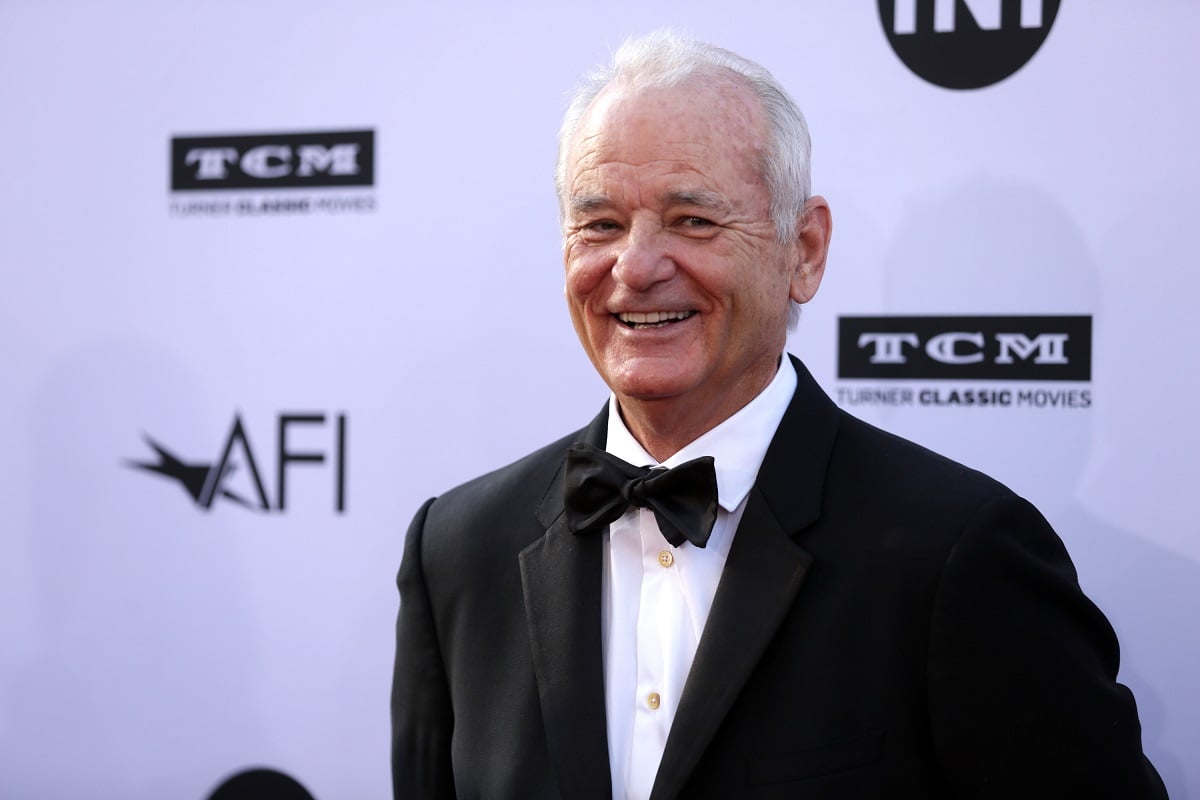 Bill Murray smiling in a tux