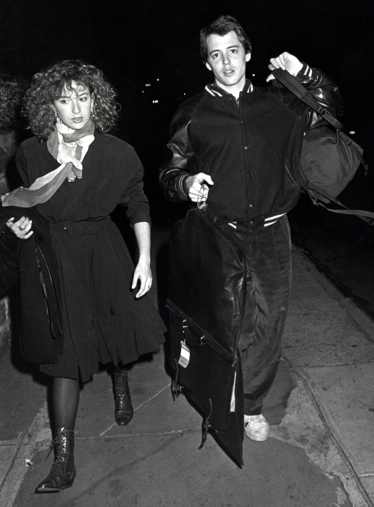 Jennifer Grey and Matthew Broderick