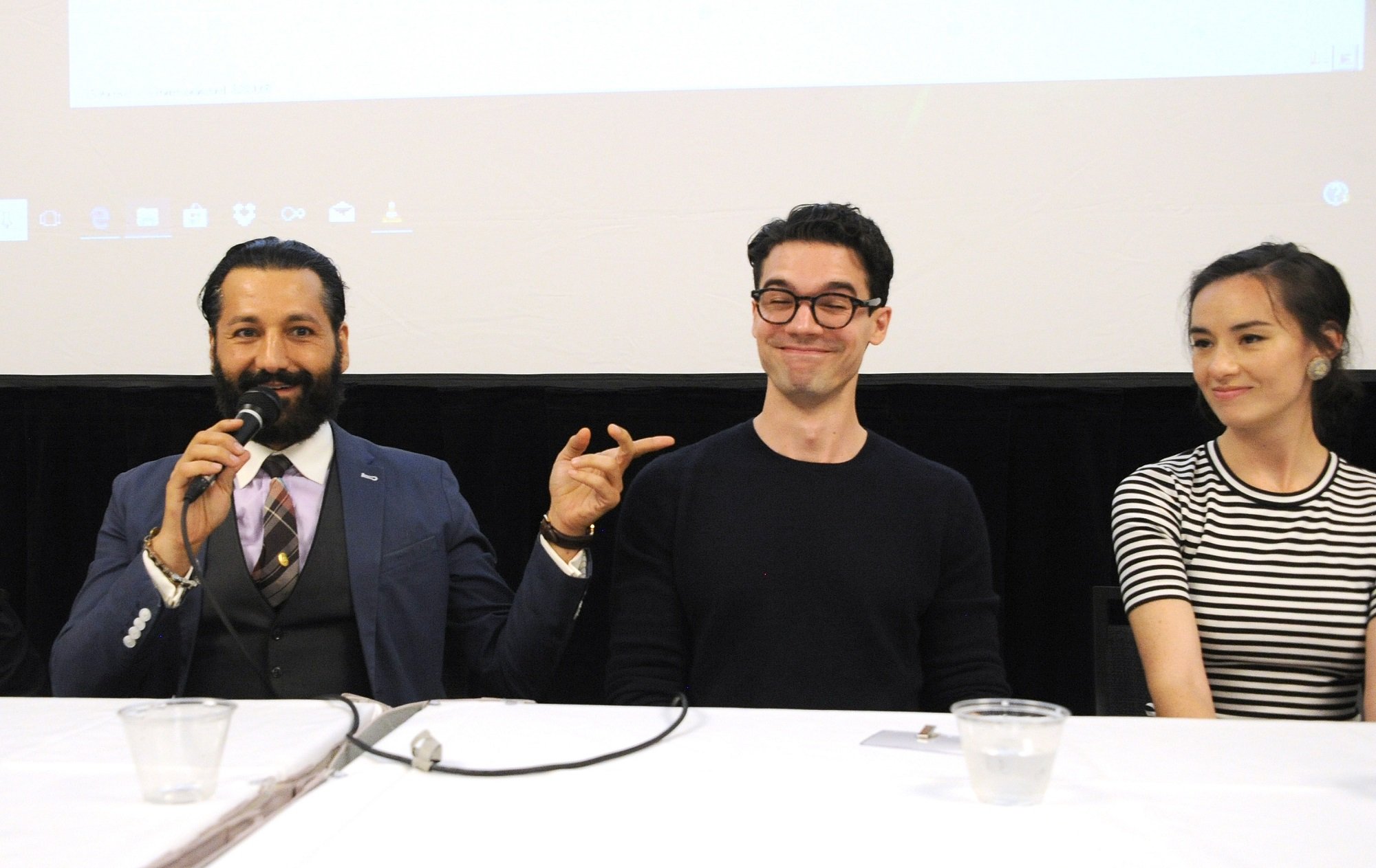 Cas Anvar, Steven Strait, and Cara Gee of The Expanse