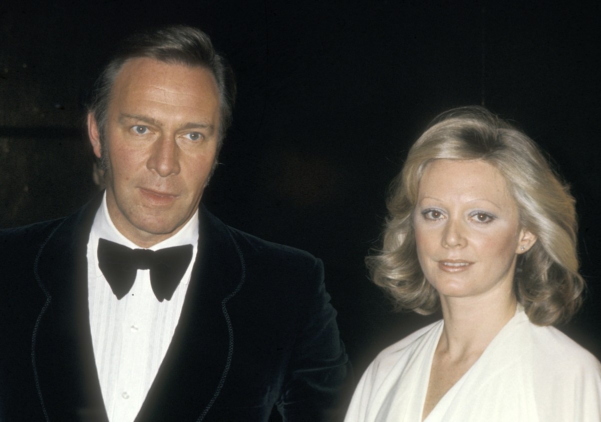 Christopher Plummer and wife Elaine Taylor attend 'The Man Who Would Be King' New York City Premiere on December 16, 1975.