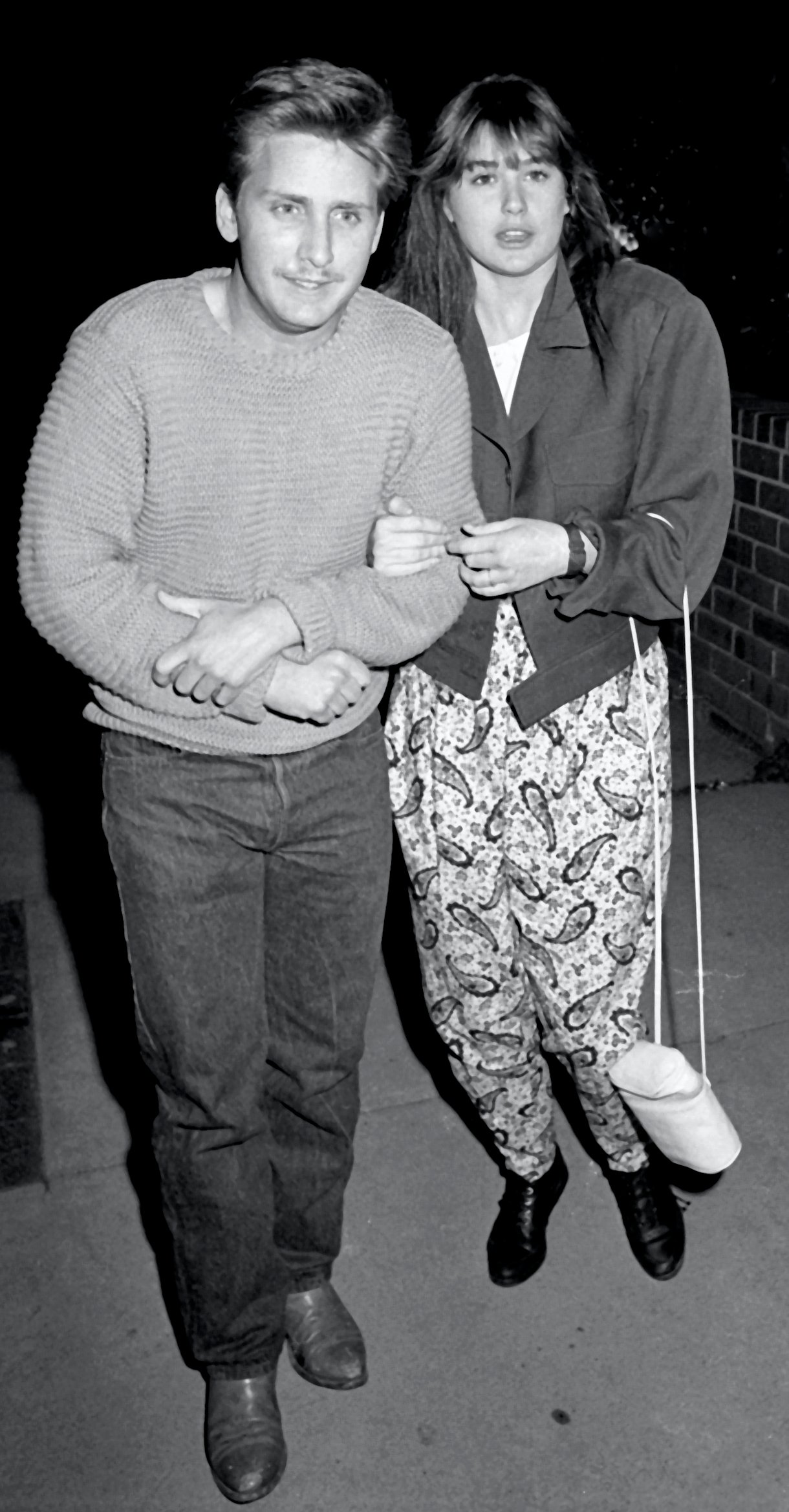 Emilio Estevez and Demi Moore in 1985
