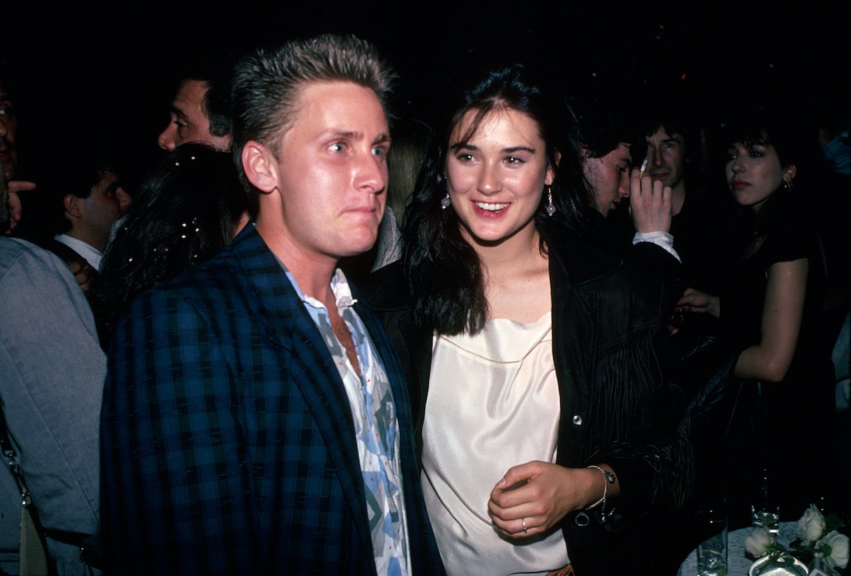 Actors Emilio Estevez and Demi Moore