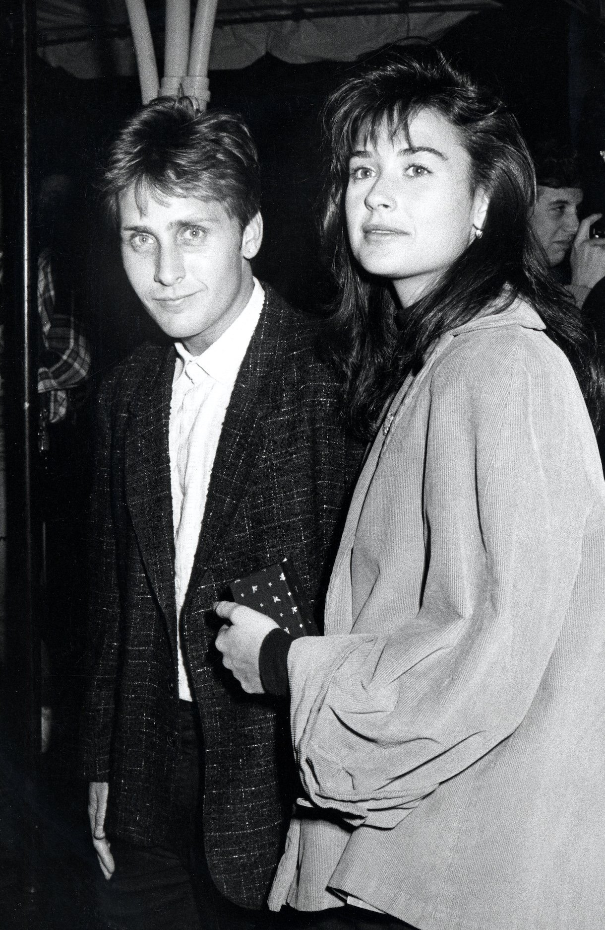 Emilio Estevez and Demi Moore