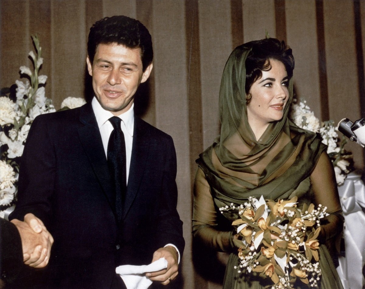 Liz Taylor and her fourth husband Eddie Fisher.