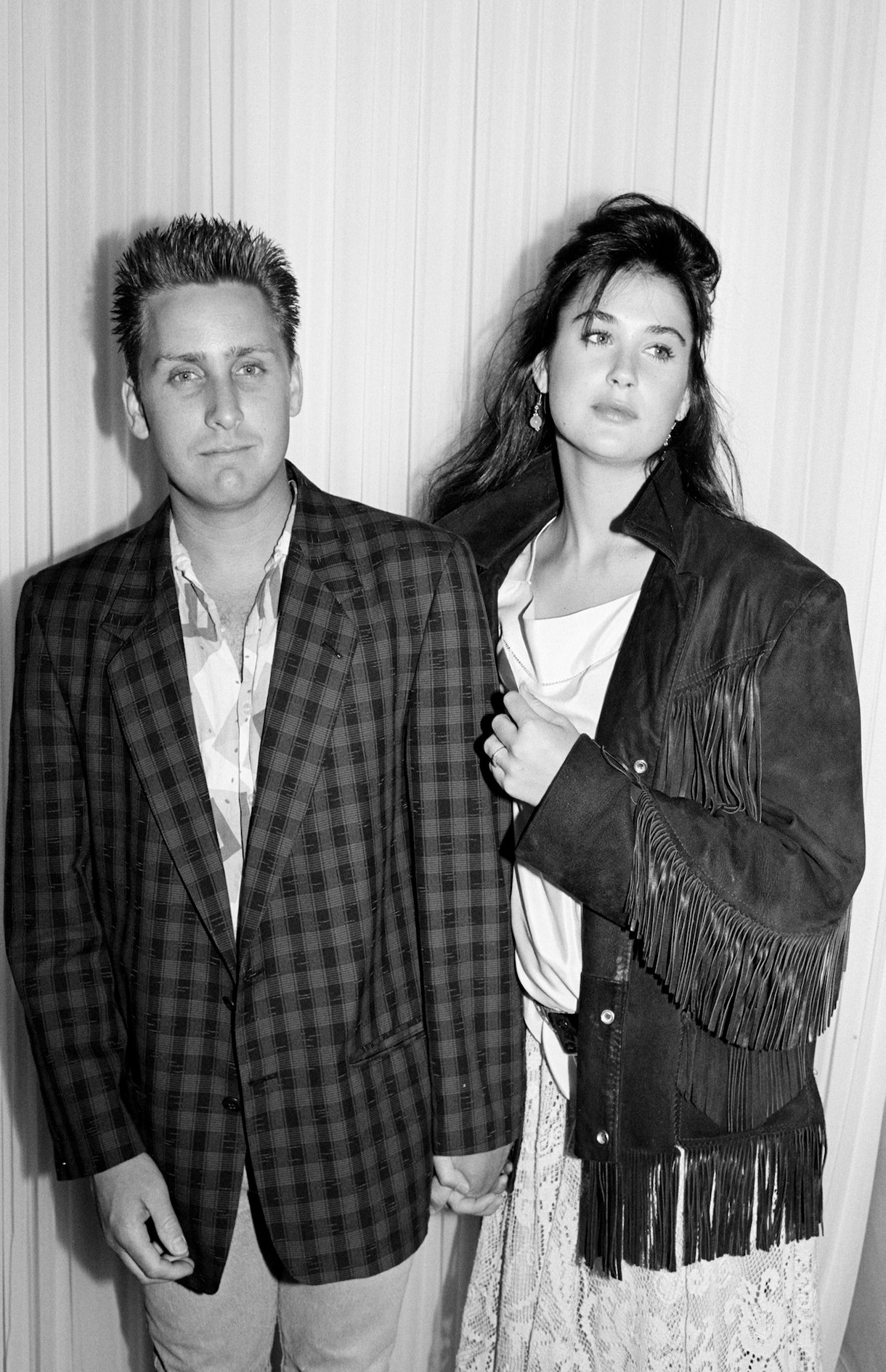 Emilio Estevez and Demi Moore