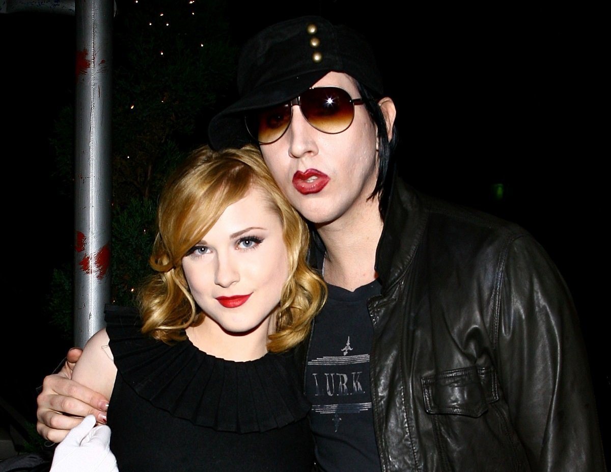 Evan Rachel Wood and Marilyn Manson on September 13, 2007, in New York City.