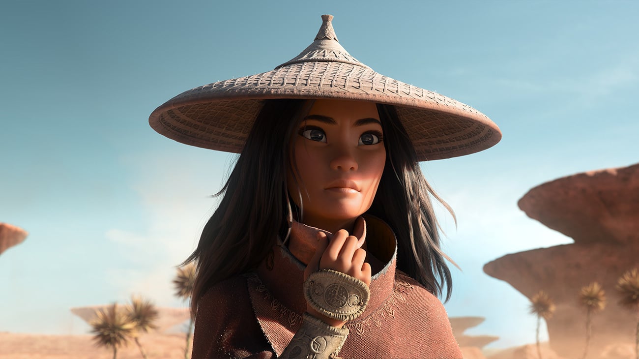 Raya in Disney's 'Raya and the Last Dragon,' voiced by Kelly Marie Tran.