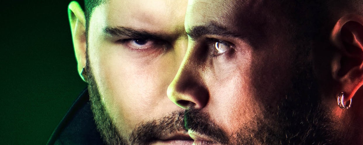 'Gomorrah' promo promo featuring Marco D'Amore in profile and Salvatore Esposito staring straight ahead