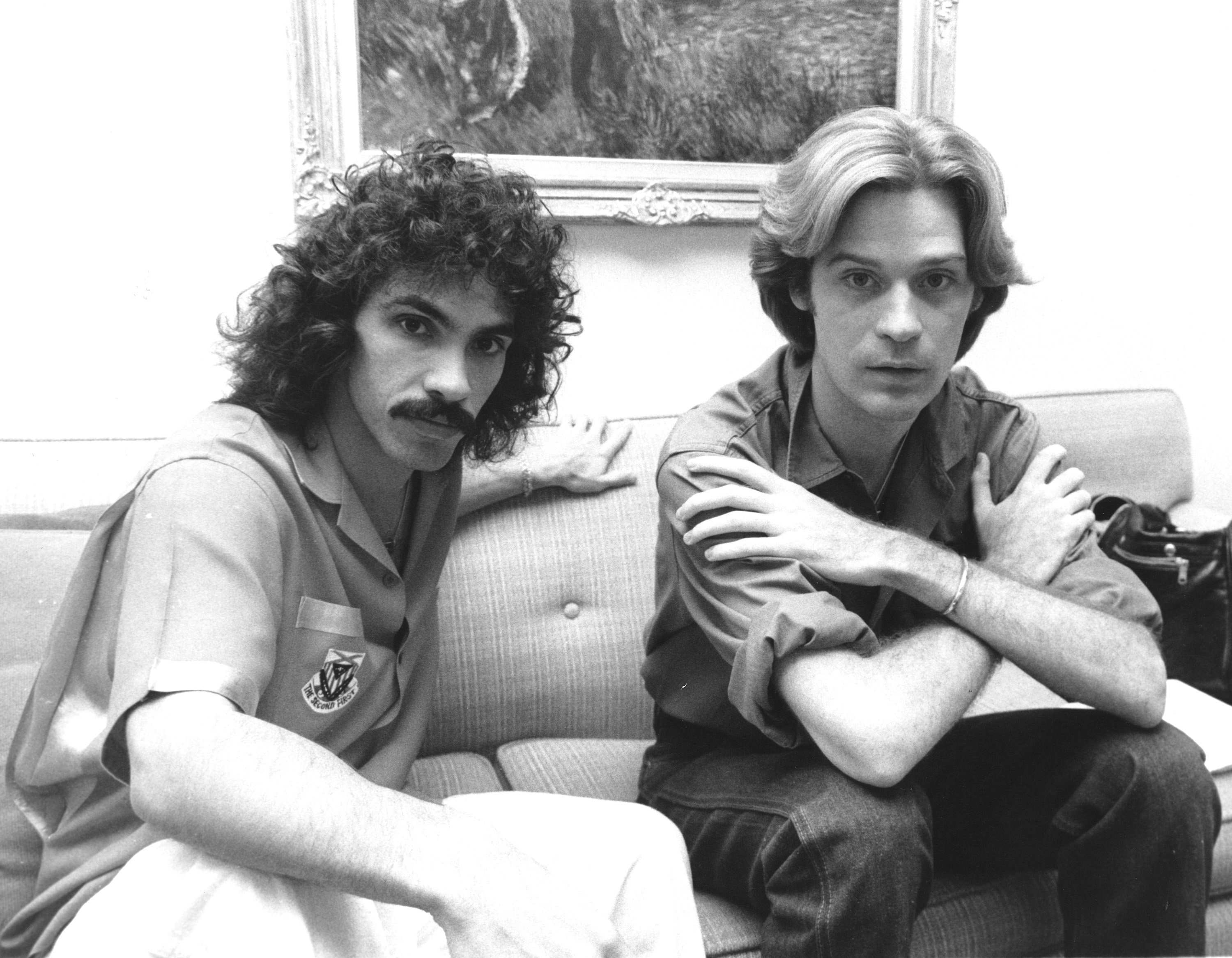 Hall & Oates on a couch