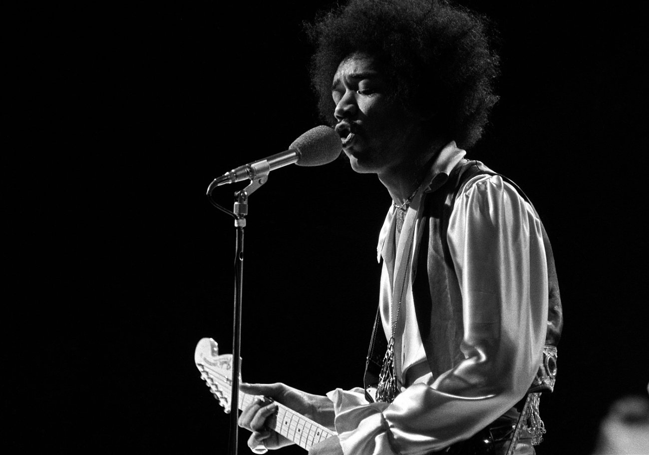 Jimi Hendrix on stage