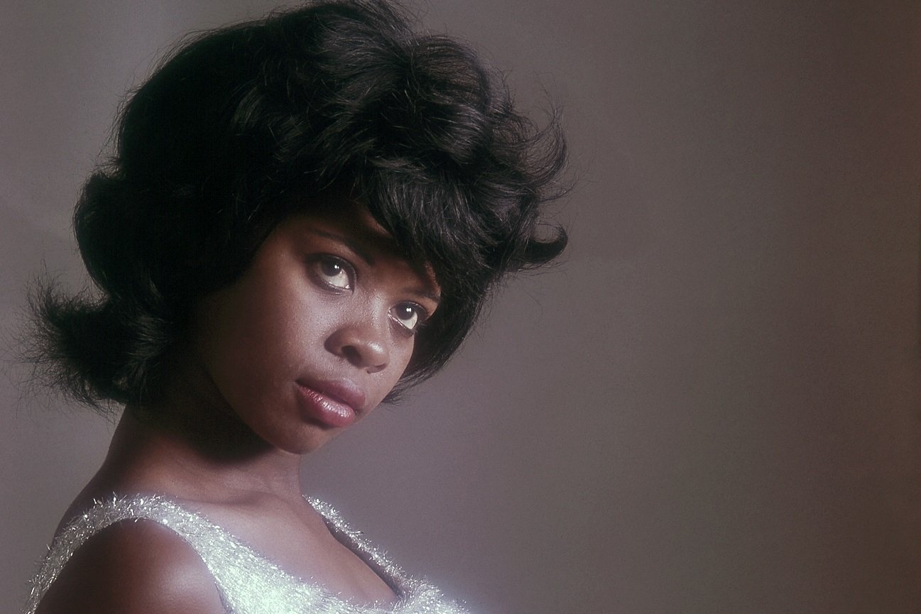 Irma Thomas poses for a publicity photo in a sparkling dress, circa 1965