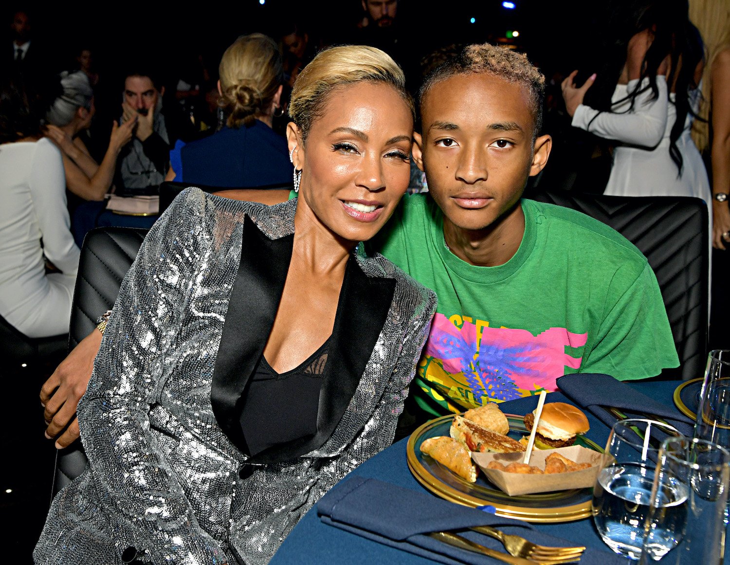 Jada Pinkett Smith and Jaden Smith attend the 2019 MTV Movie and TV Awards