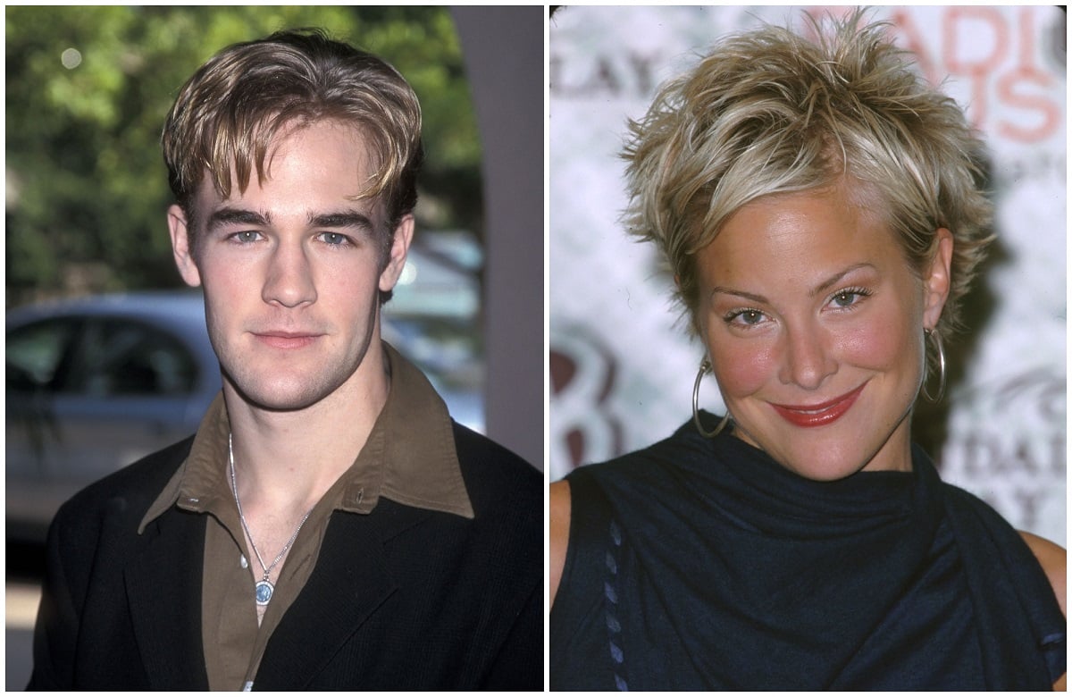 composite image of James Van Der Beek and Brittany Daniel