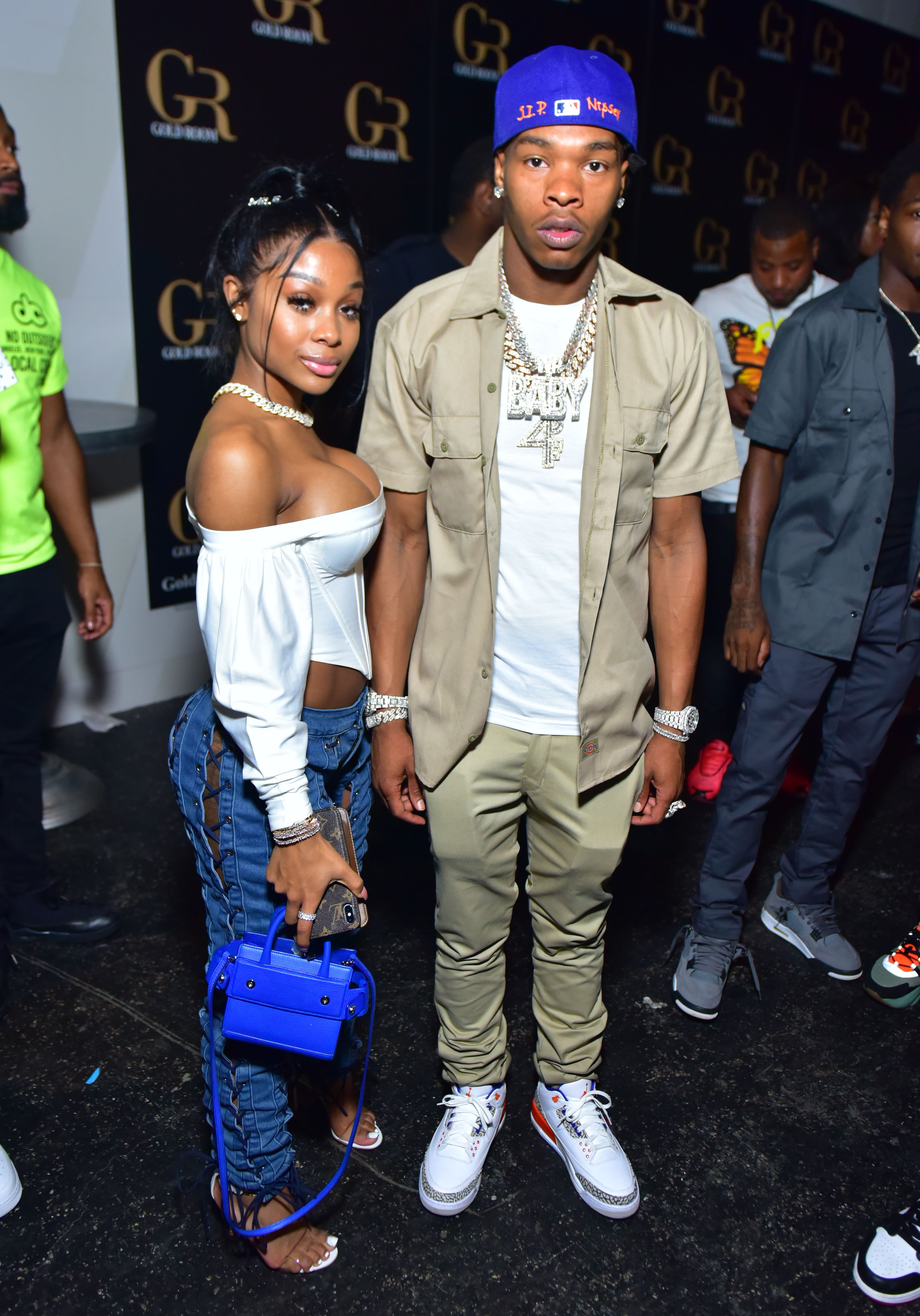 Jayda Cheaves and Lil Baby at a club in Atlanta