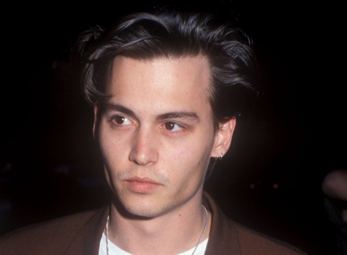 Johnny Depp attending a screening of his show '21 Jump Street' in 1989.
