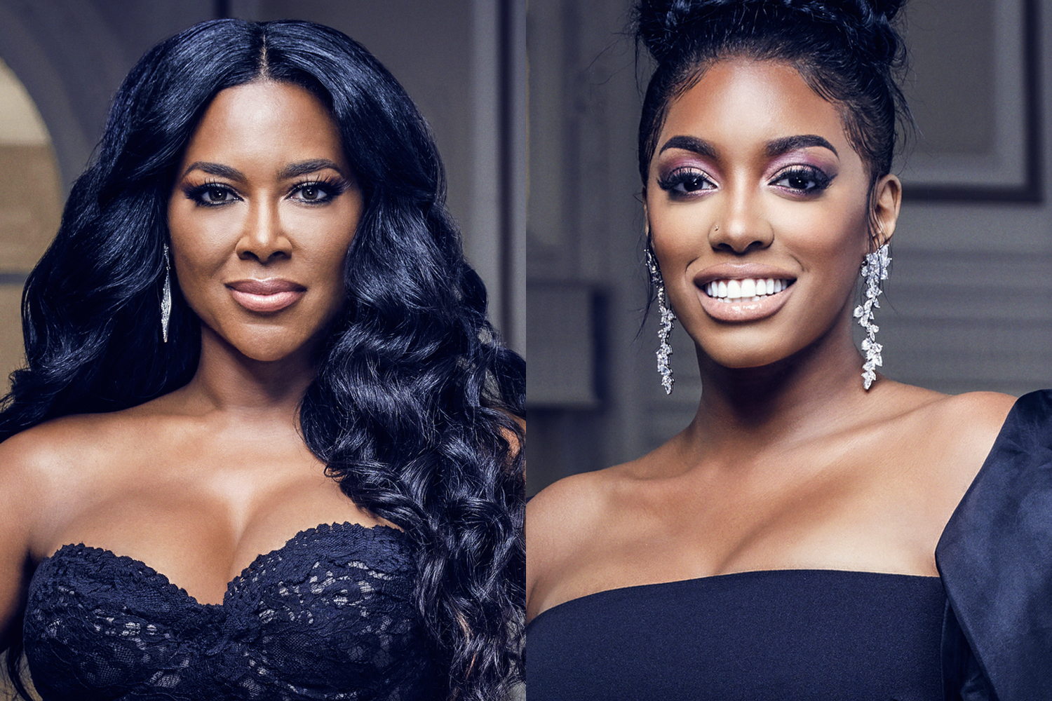 Kenya Moore and Porsha Williams in their 'RHOA' Season 12 cast photos