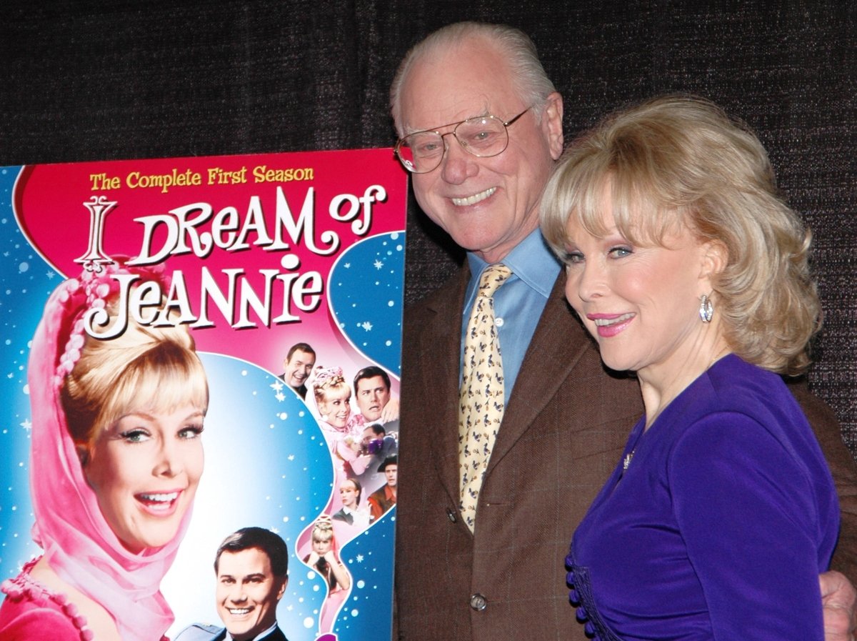 Larry Hagman and Barbara Eden