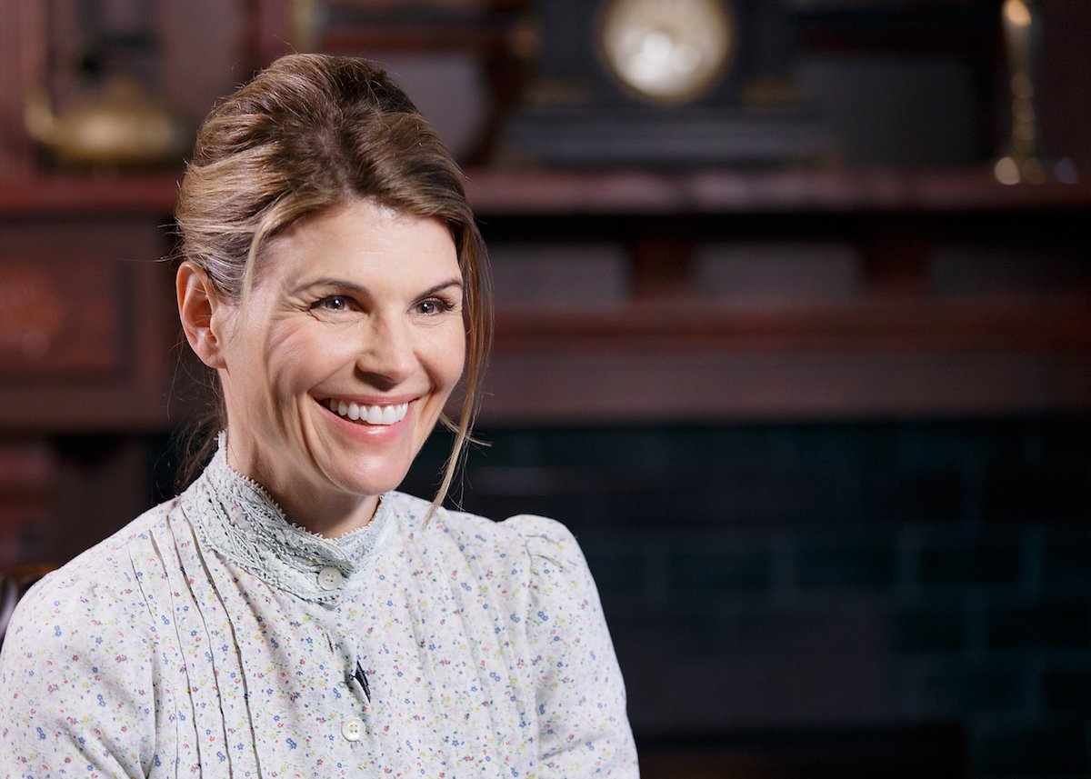 Smiling Lori Loughlin as Abigail on When Calls the Heart