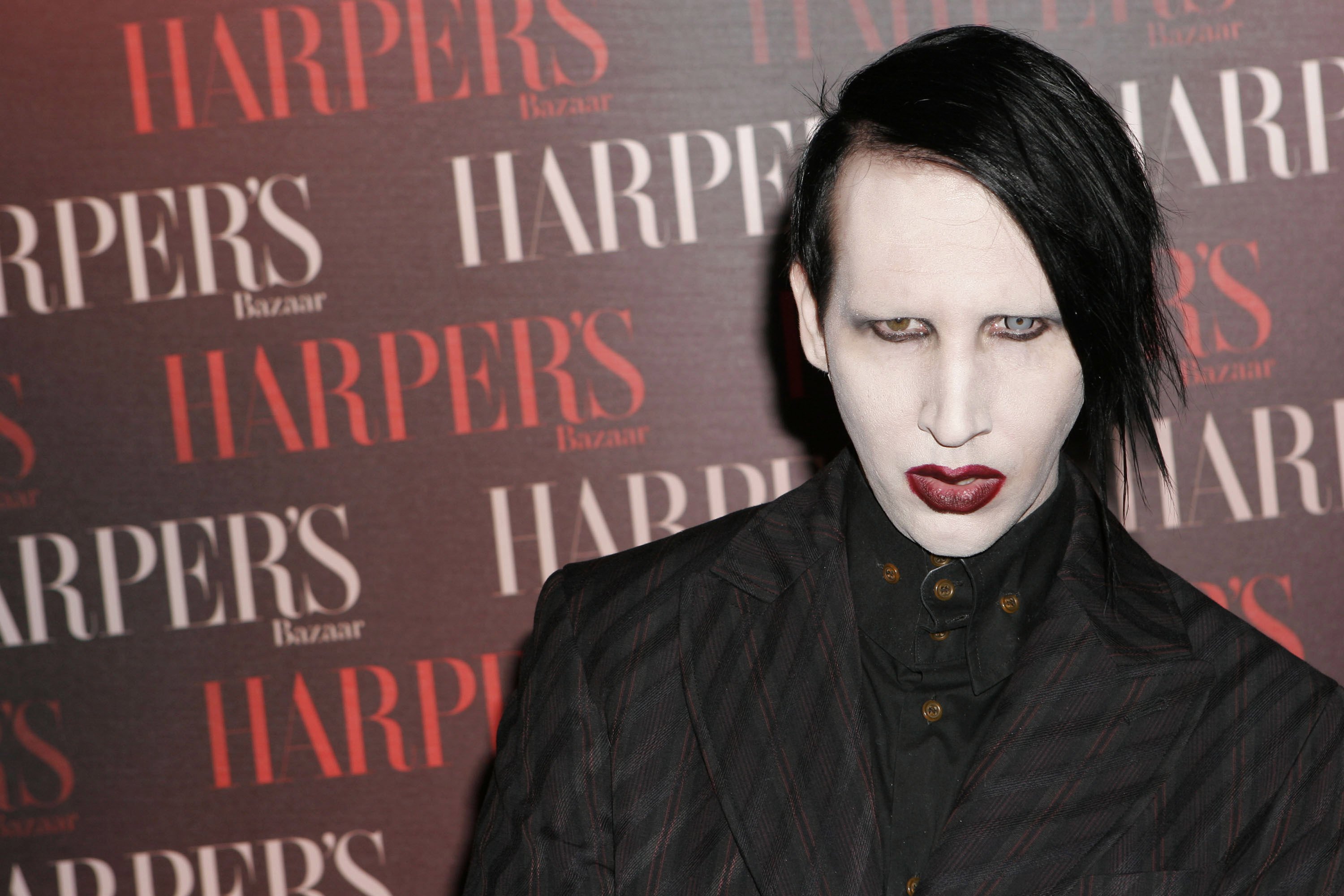 Marilyn Manson with longer hair